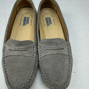 Samuel Hubbard Gray Suede Loafers Women’s 7M Comfort Slip On W2111 402